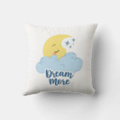 Coussin Motivation Lune Céleste et Étoiles (Verso)