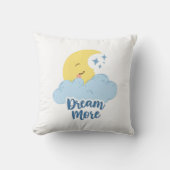 Coussin Motivation Lune Céleste et Étoiles (Recto)