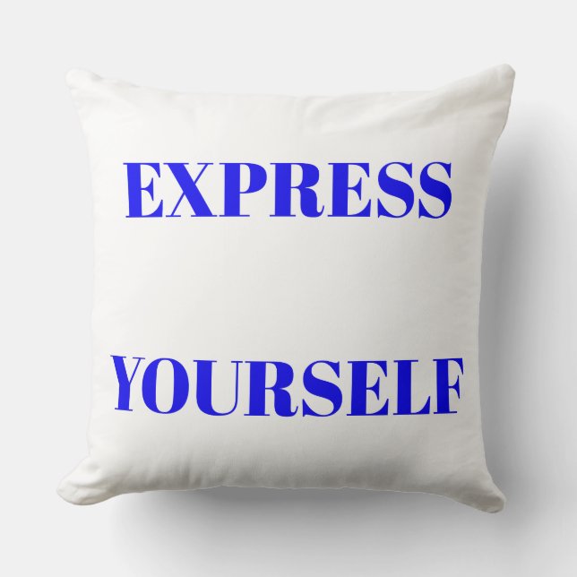 Coussin Motivation mots idéal inspirateur design mignon (Recto)