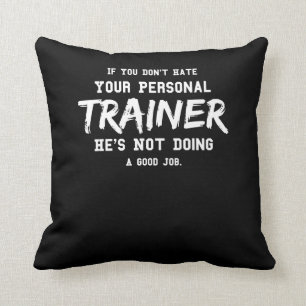Coussin Motivation personnelle de gymnase d'entraîneur de