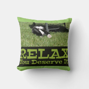 Coussin Motivation Relax Chat Épic Slogan