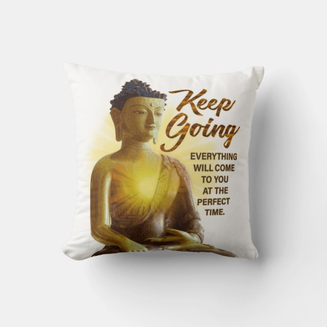 Coussin Motivation Sprituelle Inspirationnelle Bouddha Bla (Recto)
