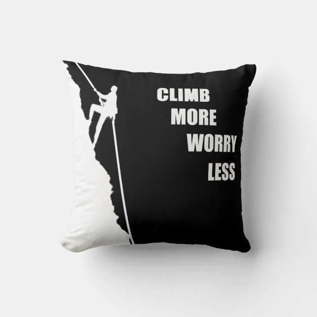 Coussin Motivational escalade escalade en disant (Recto)
