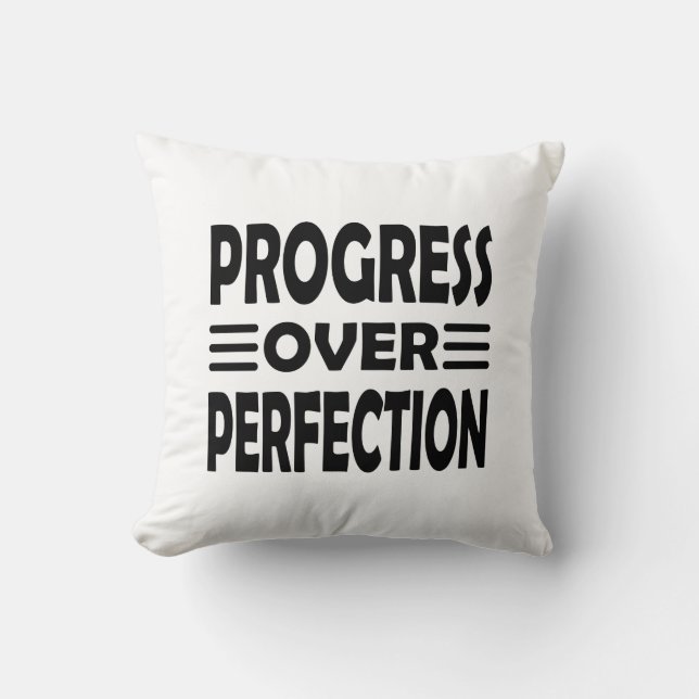 Coussin Motivé par le progrès | Croissance par rapport à l (Recto)