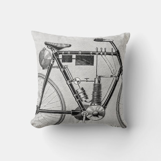 Coussin Moto de Petrolette Omega, 1895 (Recto)