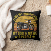 Coussin Motocyclette de chien (Couverture)
