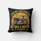 Coussin Motocyclette de chien (Recto)