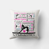 Coussin Mots de terminologie de gymnastique (Verso)