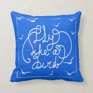 Coussin Mouche comme un oiseau