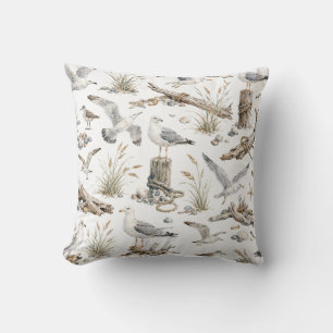 Coussin Mouette Dérive Littorale Océanique Bois Flotté Nau