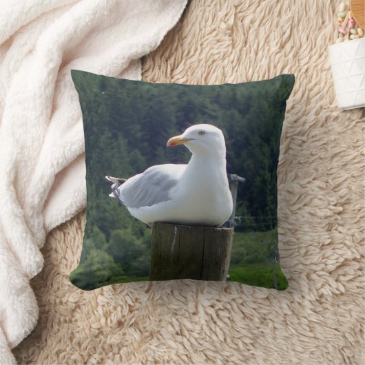Coussin Mouette réversible posée vers le bas (Couverture)