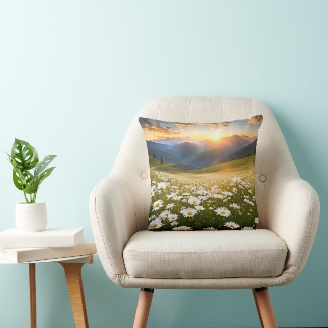 Coussin Mountain Daisy Field (Chaise)