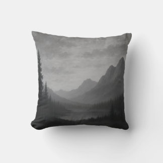 Coussin Mountain Escape Throw Pillow
