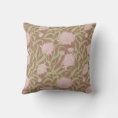 Coussin Mousse mocha Whimsical Grandes Fleurs (Verso)