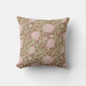 Coussin Mousse mocha Whimsical Grandes Fleurs (Recto)