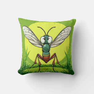 Coussin Moustique Dessiné