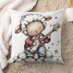 Coussin Mouton Mignon Fantaisiste