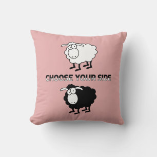 Coussin Mouton noir et blanc