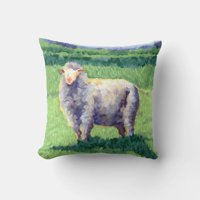 Coussin Moutons d'été (Recto)