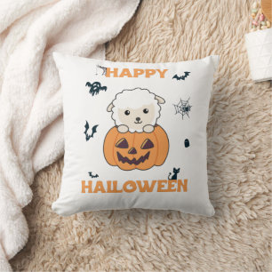 Coussin Moutons En Citrouille Mignons Moutons Joyeux Hallo