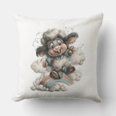 Coussin Moutons Mignons Fantaisistes (Recto)