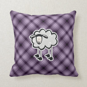 Coussin Moutons pourpres