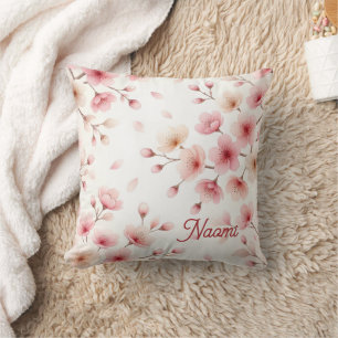 Coussin Mouvement Sakura Motif Sans Couture Sur-Mesure F