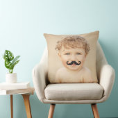 Coussin Moveable Funny Black Mr Mustache/Mustache Photo (Chaise)