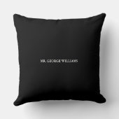 Coussin Moveable Funny Black Mr Mustache/Mustache Photo (Verso)