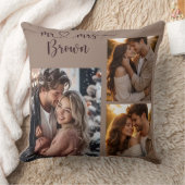 Coussin Mr & Mrs Personalized Photo Throw Pillow (Couverture)