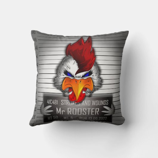 Coussin Mr Rooster (Verso)