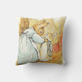Coussin Mrs Bunny dit au revoir par Beatrix Potter (Verso)