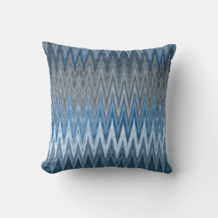 Coussin Muet bleu marine tendance Motif Wavy