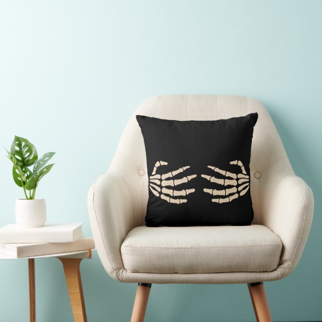 Coussin Mug Café Mains de Squelette Froides jusqu'à l'Os (Chaise)