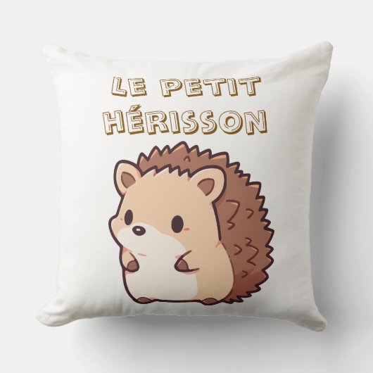 Coussin mug le petit hérisson (Recto)