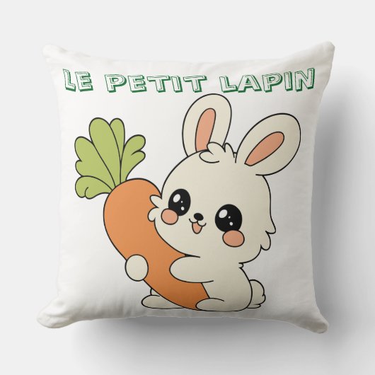 Coussin mug le petit lapin (Recto)