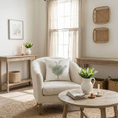 Coussin Muguet Sage Vert Botanique