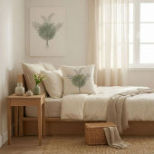 Coussin Muguet Sage Vert Botanique