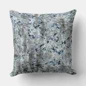 Coussin Muito rústico fungo prateado sujo de carbono (Verso)