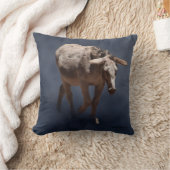 Coussin Mulet sur fond gris fumée (Couverture)
