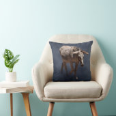 Coussin Mulet sur fond gris fumée (Chaise)