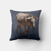Coussin Mulet sur fond gris fumée (Verso)
