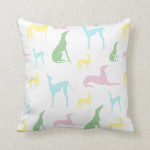 Coussin multicolore de lévrier