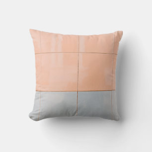 Coussin Mur bleu et orange