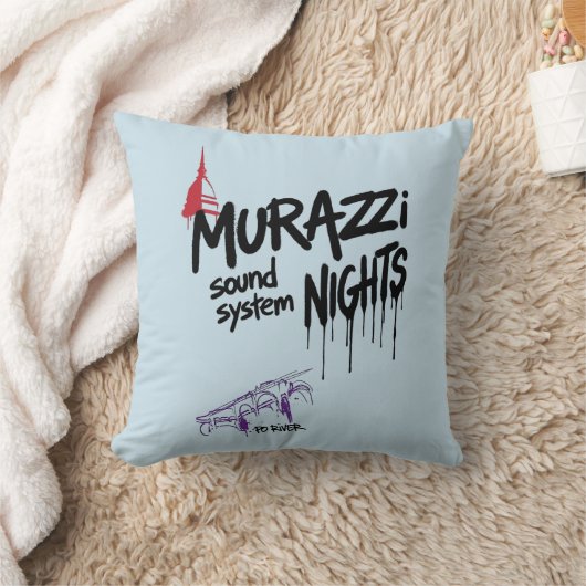 Coussin Murazzi Sound System Nights - Édition Drip Spray (Couverture)
