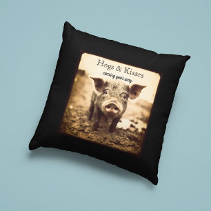 Coussin Murmurages de Ferme & Baisers Boueux Personnalisés