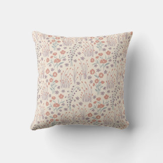 Coussin Murmures de fleurs sauvages printanières