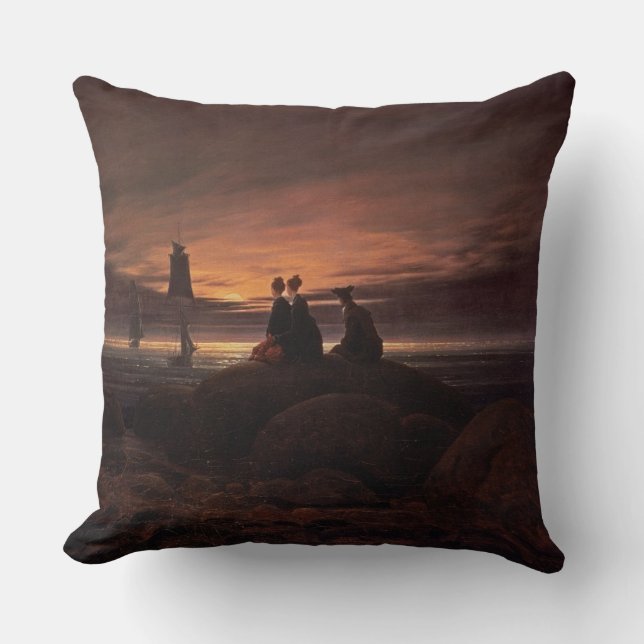 Coussin Musardez l'augmentation au-dessus de la mer, 1822 (Recto)