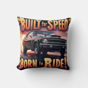 Coussin Muscle rétro - Conçu pour la vitesse Graphic Tee