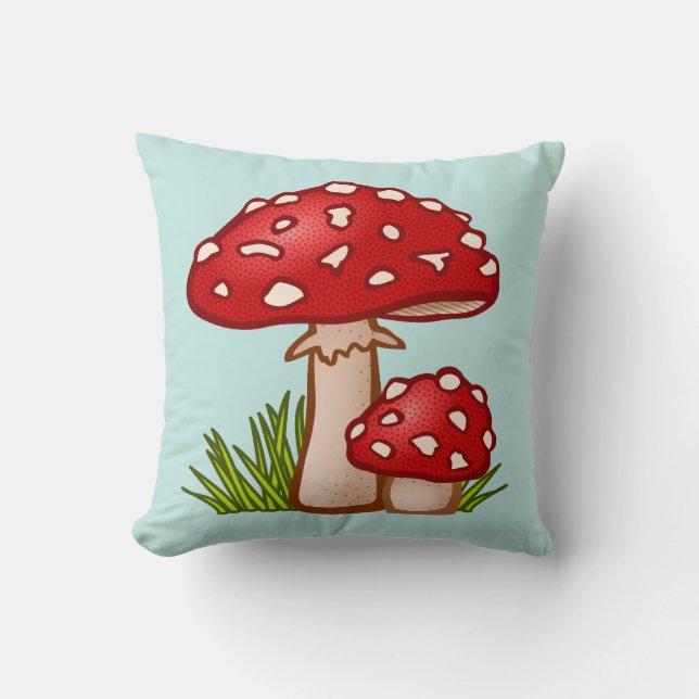 Coussin MUSHROOM COTTAGECORE (Recto)